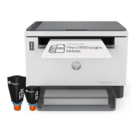 HP Laser Tank 1604w 381L0A, Stampante Multifunzione con Serbatoio Toner integrato a Ricarica Rapida, Stampa Fronte e Retro Manuale in bianco e nero, 22 ppm, Scansione A4, Wi-Fi, USB, HP Smart, Bianca