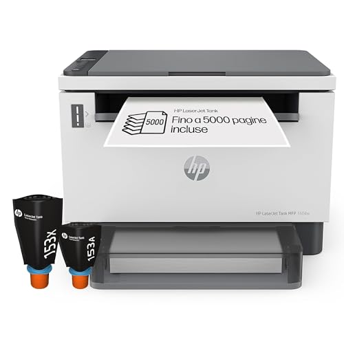 HP Laser Tank 1604w 381L0A, Stampante Monocromatica Multifunzione con Serbatoio Toner integrato a Ricarica Rapida,...