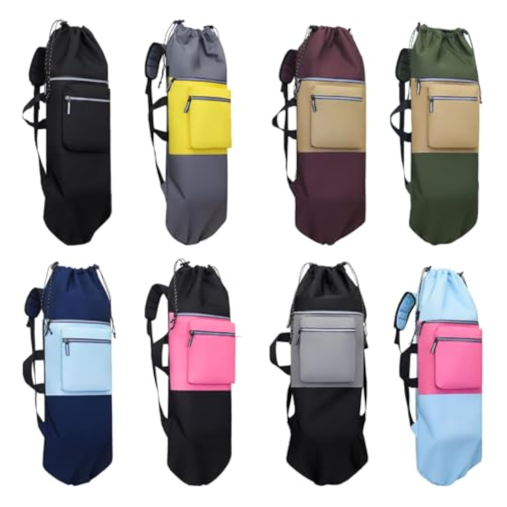 Skateboard Backpack, Drawstring Closure for Outdoor Activities
