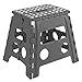 Acan Taburete Plegable PVC Infantil Multiuso MAX 150 kg (Gris, 29 x 22 x 32 cm)