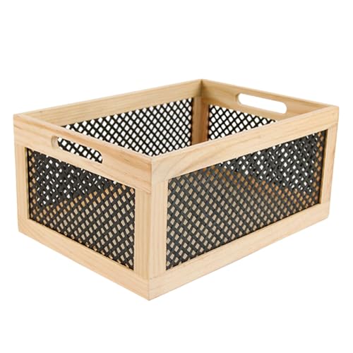 Storage Wooden Crate, Vintage Storage Box, Rustic Pine Wood Organizer, Stackable Wood Storage Cube, Modular Open Cubby Storage System, Bamboo Weaving