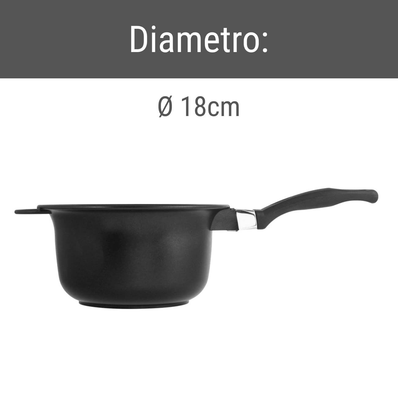 H&H Paiolo Fusione Antiaderente Extra Chef 1 Manico Cm18