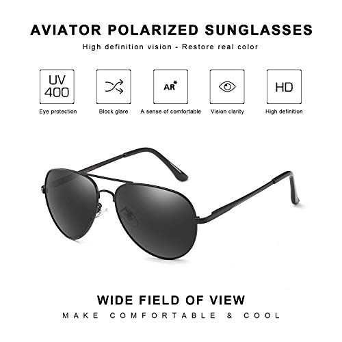 Image of Myiaur SunGlasses for Driving - Al-Mg Frame Night Driving Glasses for Men, Polarized Yellow Lenses
