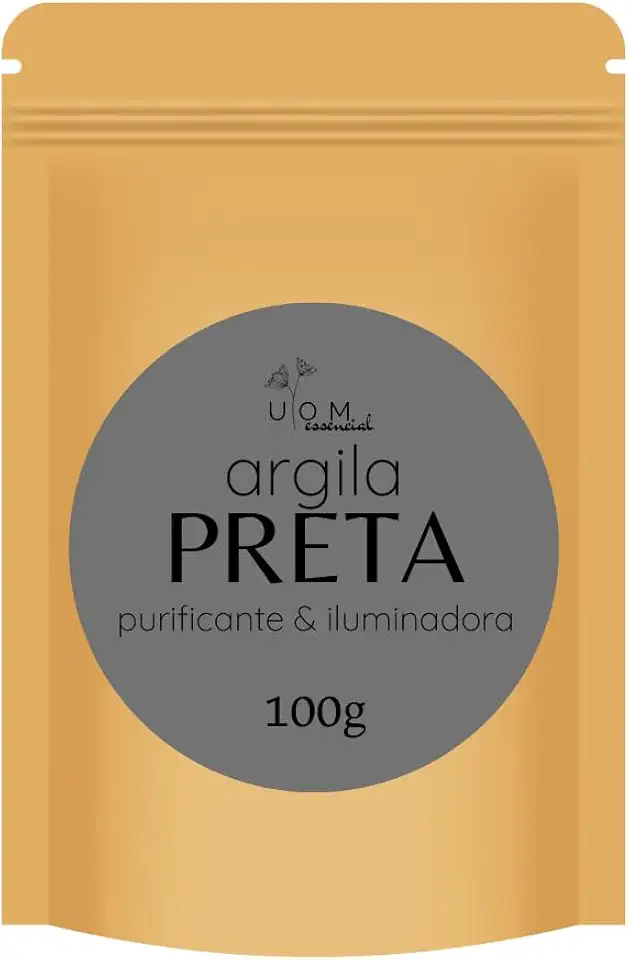 Argila Preta Purificante e Iluminadora | 100g e 500g (100g)