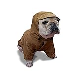 マウンテンパーカー フレンチブルドッグ服 パグ服 (L, サンド)