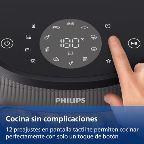 Miniatura 6 de Philips Airfryer Serie 3000 6.2l, Ventana De Cocción, 16 En 1 Airfryer, Tecnología Rapidair Plus, Eliminación De Grasa, Homeid Recipe App, Fácil De Limpiar Na330 00