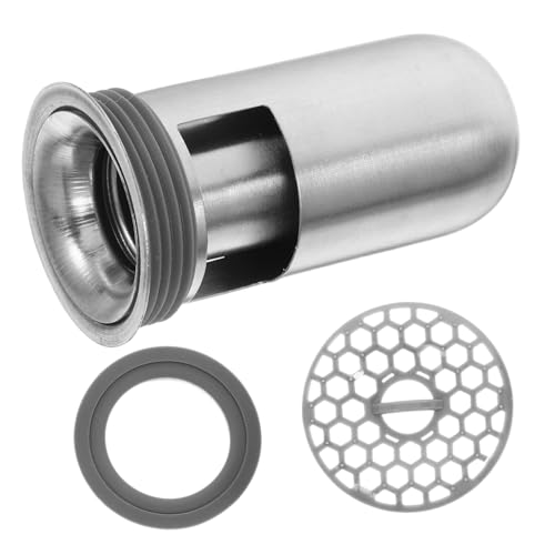 Homoyoyo Protector de Drenaje para Suelo de Cocina y Baño Acero Inoxidable Núcleo Antiolor con Filtro y Anillo Adaptador Fácil Instalación y Drenaje Rápido