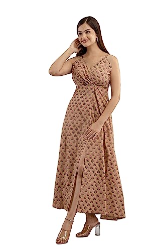 Image of DMP FASHION Women's Cottion Printed Classic Trendy Fashion Dress