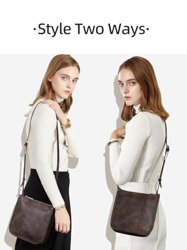 WESTBRONCO Crossbody Bag for Women Vegan Leather Wallet Purses Satchel Shoulder Bags Small Size2