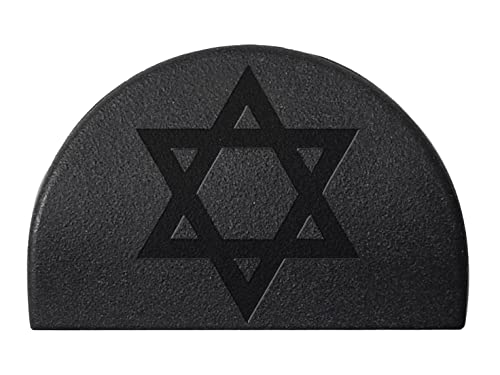 NDZ Performance Jentra JP2 Grip Plug for Glock Gen 1-3 26 27 28 33 39 9MM .40 .357 .45 Gap Laser Engraved in Black - Star of David Mogen Dovid