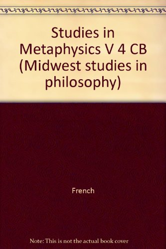 Studies in metaphysics (Midwest studies in phil... 0816608873 Book Cover