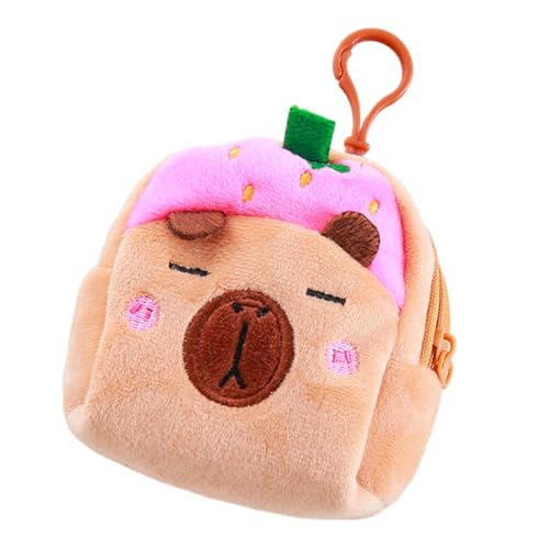 Multipurpose Capybaras Animal Styles Coin Holder with Secure Zippered Designs Accessory for Everyday Convenience