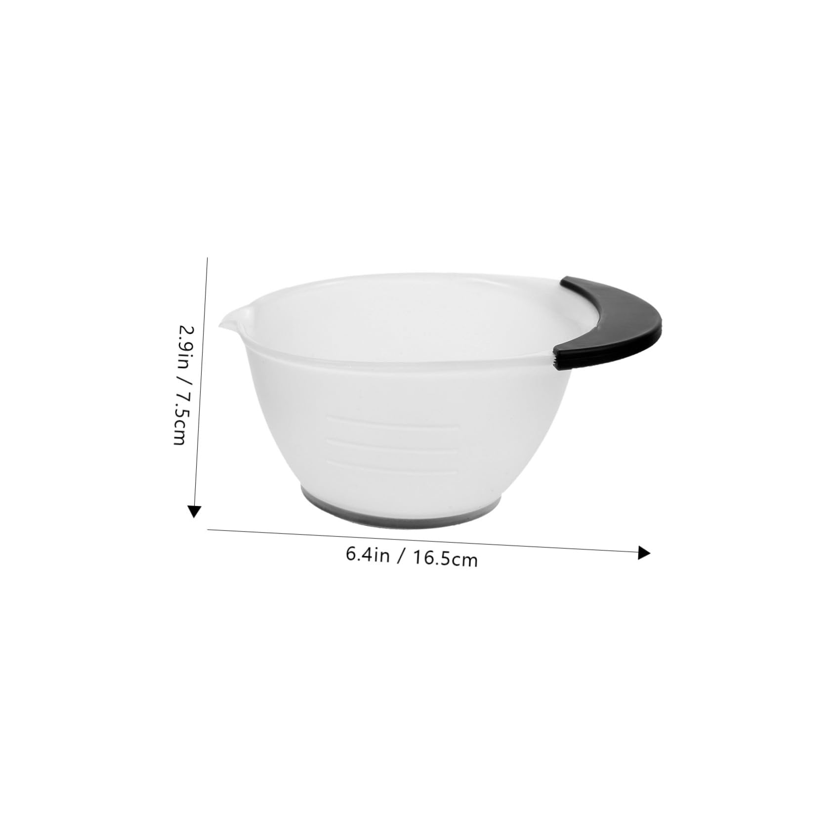 Ipetboom 1 Set Hair Dyeing Brush and Bowl Kit Durable Hair Coloring Tool Includes White Mixing Bowl and Brushes for Easy Application Random Color