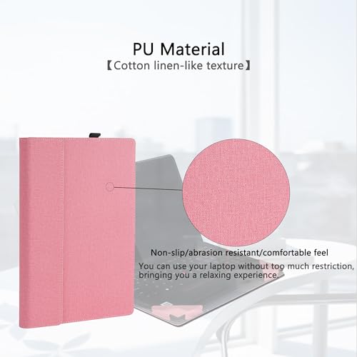 Funda para Lenovo Yoga Slim 7 14' PU Cuero Rosa miniatura 6