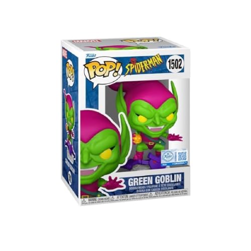 Funko Pop Marvel The Animated Series - Spider-Man Green Goblin #1502 | Figurine en vinyle à collectionner | Méchant classique de la série animée des...