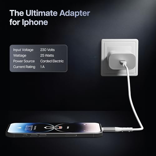 Image of Geonix Atomic C25 25W PD Fast Charger | Type-C Power Delivery Adapter | Wide Device Compatibility | Smart & Safe Charging | Compact & Portable Design | Durable Build Quality (White)