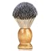Bassion Hand Crafted 100% Pure Badger Shaving Brush with Hard Wood Handle, Men's Luxury Professional Hair Salon Tool, Engineered to Deliver the Best Shave of Your Life