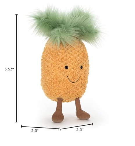 Jellycat Amuseables Pineapple Stuffed Toy, Medium 11 inches - Fruit Plush - Fun Gift Idea - Image 6