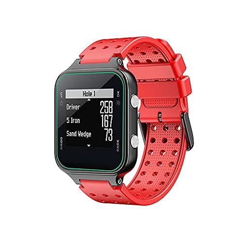 Watch Band Replacement Silicone Strap Wristband for Garmin Approach S20 Watch Bands with Tool, red - Image 2