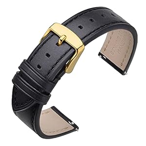 ANNEFIT Watch Band 16mm 17mm 18mm 19mm 20mm 21mm 22mm 24mm – Classic Oil Wax Leather Quick Release Watch Strap for Men Women