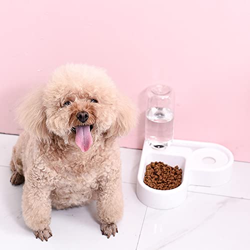 Corlidea Creative Pet Supplies Pet Bowl Corner Double Bowl Automatischer Trinknapf Multifunktionaler Katzennapf Rechtwinkliger Napf Hunde Fahrradanhänger Buggy