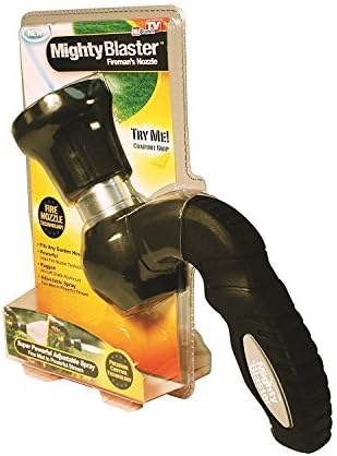 Mighty Blaster Garden Hose Nozzle Hand Sprayer - Adjustable Watering Nozzle - High Pressure -Suitable for Car Wash, Cleaning, Watering Lawn and Garden - Like Fireman's Nozzle