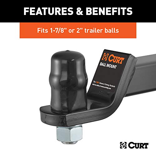 Curt 21800 Black Rubber Trailer Hitch Ball Cover, 1-7/8 Or 2-Inch Diameter #TOP4
