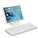 OMOTON Wireless Bluetooth Keyboard with Numeric Keypad for iPad Pro 11/12.9, iPad 10.2 inch 2019, iPad 9.7 Inch, iPad Air 3/2/Air, iPad Pro 10.5, iPad 4/3/2, iPad Mini, All iPhones, Silver