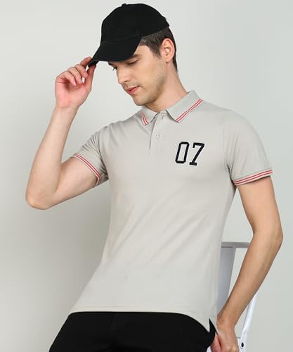 Image of INKKR Men's Soild Collar Neck Polo T-Shirt