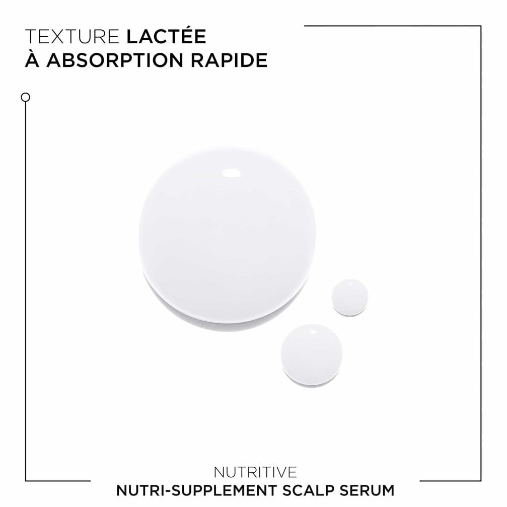 KÉRASTASE Nutritive - Sérum Nutritif Confort Intense - Serum Hydratant Pour Cuir Chevelu Sec - Apporte des Nutriments Essentiels - Niacinamide & Glycérine - +23% Hydratation Immédiate* - 90 ml
