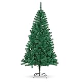 Árvore de Natal Super 1,80m Pinheiro Luxo 850 Galhos, Cheia, Realista e com Base de Ferro Reforçada Decoração Natalina