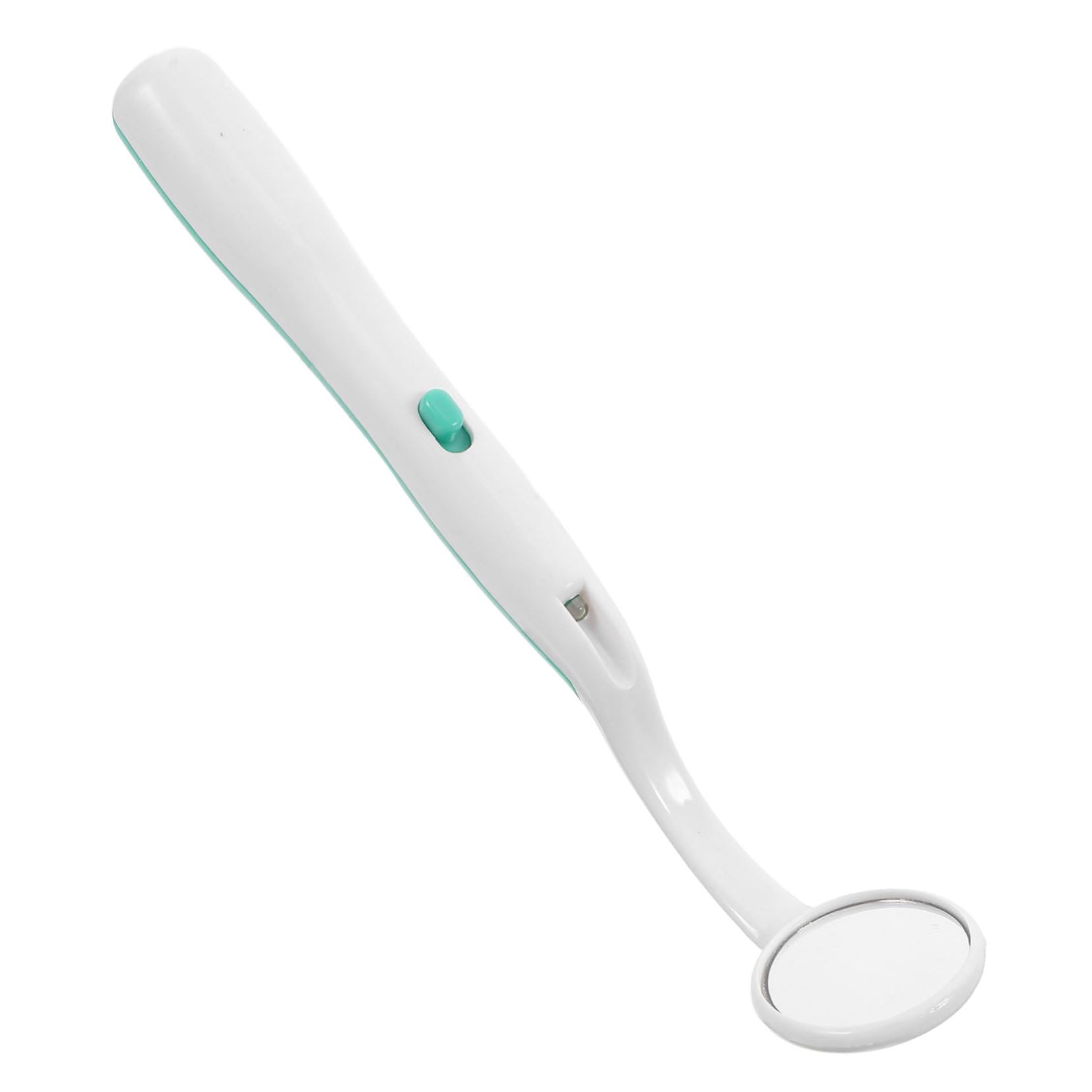 Specchietto Denti Luce LED Verde in Plastica, Specchietto Dentale Antifog per Ispezione Sicura e Pratica dei Denti per Uso Dentistico