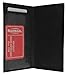 Brand New Hand Crafted Genuine Soft Leather Checkbook Cover simple-156 (Black)