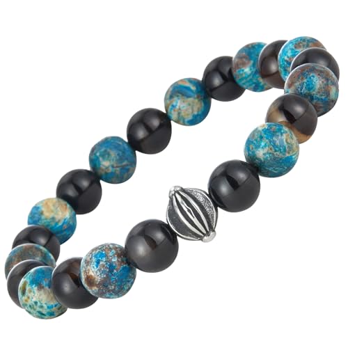 Mens Beaded Bracelets Stone Bead Stretch Bracelet Handmade Costume Jewellery Birthday Gifts for Him(24016) Mens Beaded Bracelets Stone Bead Stretch Bracelet Handmade Costume Jewellery Birthday Gifts for Him(24016)