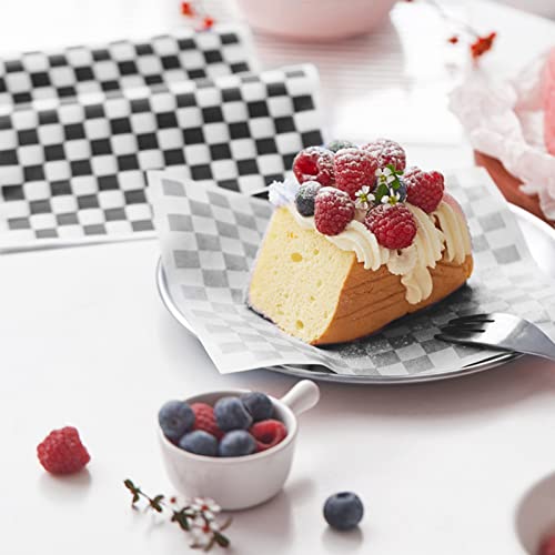 image for GeeRic Waxed Deli Paper Sheets 12 * 12 Inch, 100 Pcs Food Basket Liner