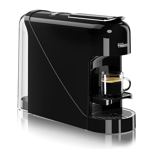 Tristar cafetière à capsules - Compatible avec les capsules Nespresso - Plateau d'égouttement amovible - Réservoir d'eau amovible spacieux de 900 ml - 20 bars de pression - 1400 W - CM-2300