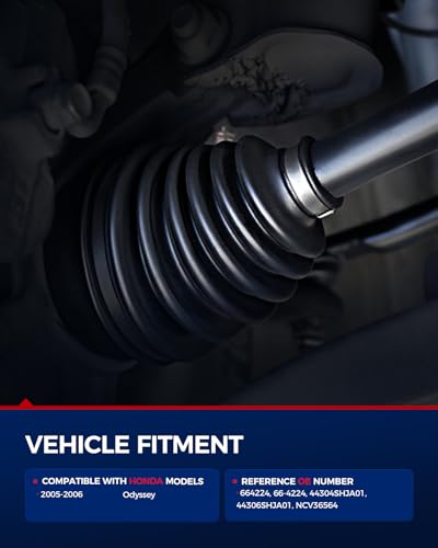 Image of Front Left Driver Side CV Axle Shaft Assembly for Honda Odyssey 2005-2006
