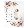 Milestone Blanket/Baby Milestone Blanket Girl Boy/Large Baby Blankets for Girls and Boys Newborn Photography Premium…