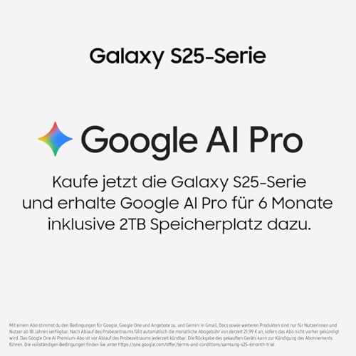 Samsung Galaxy S25 FE mit Galaxy AI, Handy mit Android, 6,7 Zoll FHD-Display, 50 MP Kamera, 128 GB Speicher, 8 GB RAM, 4.900 mAh Akku, Navy, 3 Jahre Herstellergarantie [Exklusiv auf Amazon]