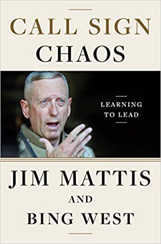 Jim Mattis - Cartello con scritta "Chaos: Learning to Lead Hardcover"