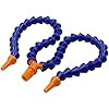 Baomain 1/4 PT Male Thread Y Shape Coolant Hose, 3mm Round Nozzle, 11.8 Inch Flexible Plastic Pipe for CNC, Lathe, Milling Machine Water Oil Coolant
