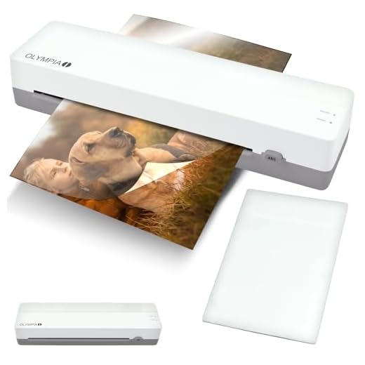 OLYMPIA A130 Plastificatrice A3 | Fogliatrice compatta per ufficio, scuola e casa | Laminazione a caldo fino a 320 mm | Per pellicole di laminazione da 80 – 125 micron | Plastificatrice A3 & A4 |