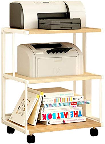 Druckerregal mit Speicher, Schrank für Büro-Dokumentenscanner Multifunktionales Küchenregal, Lagerregal für Heim und Büro