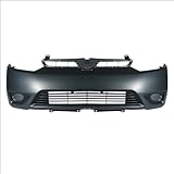 CarPartsDepot, Front Bumper Primed Black Plastic Cover Without Fog Light Holes, 352-20721-10-PM HO1000237 04711SVAA90ZZ