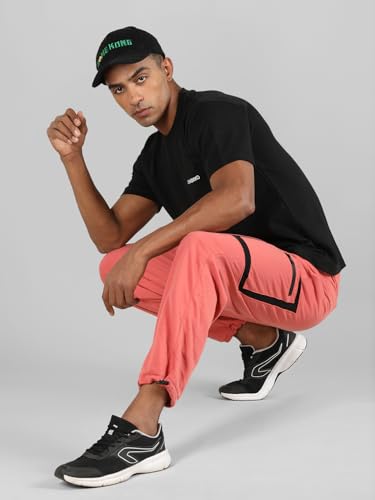 Image of CHKOKKO Men's Regular Fit Mid Rise Designer Track Pant Lower with Pocket