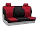 Coverking Custom Fit Front 60/40 Back Seat Cover for Select Cadillac DeVille Models - Neosupreme (Red with Black Sides)