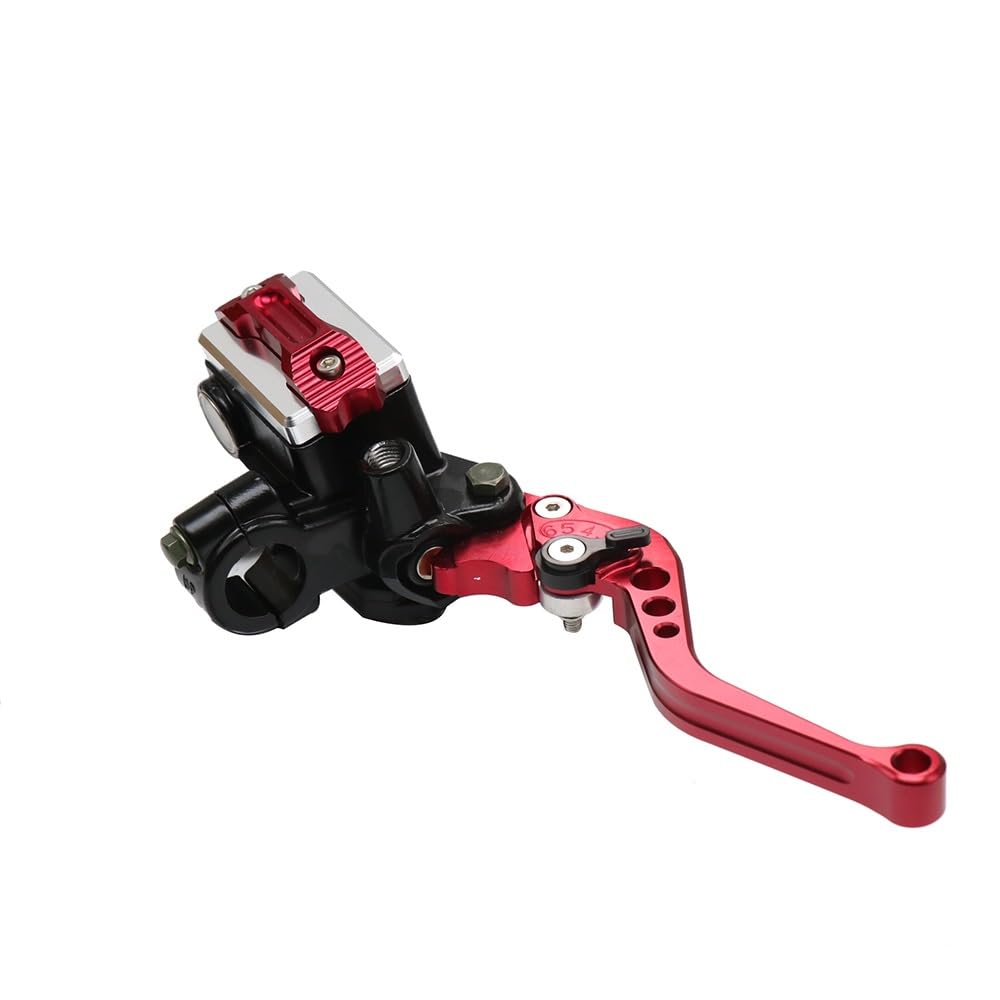 ZhanNuoBHd Brake Clutch Lever for Kawasaki for Suzuki for Alconstar-7/8 Motorcycle Hydraulic Brake Clutch Master Cylinder Reservoir Lever(Red Right)