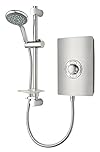Triton Collection 2 | Shower Electric | 9.5 kW | Triton Aspirante I Brushed Steel I Electrical Showers | with Showerhead & Anti Twist Hose | Best Electric Shower Units for Bathrooms