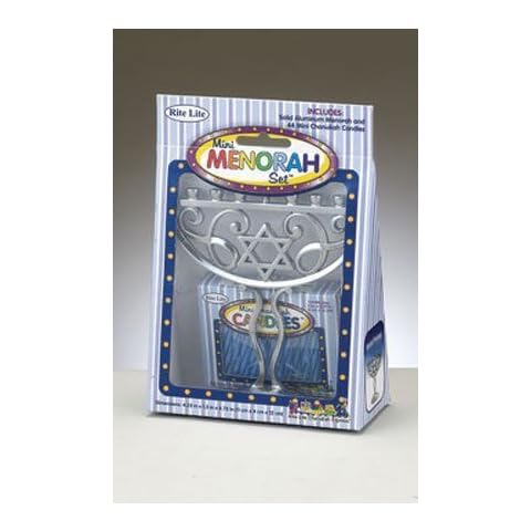Rite Lite Mini Aluminium Children's Menorah Set Cover