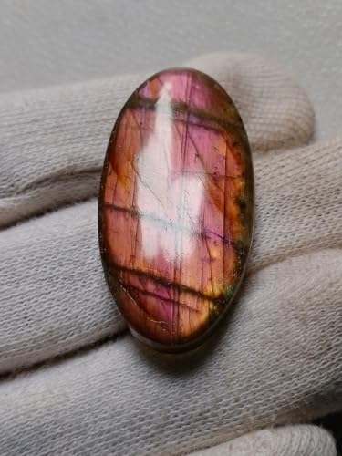 Labradorite violette véritable de forme ovale 41mm pour joaillerie fine - 2